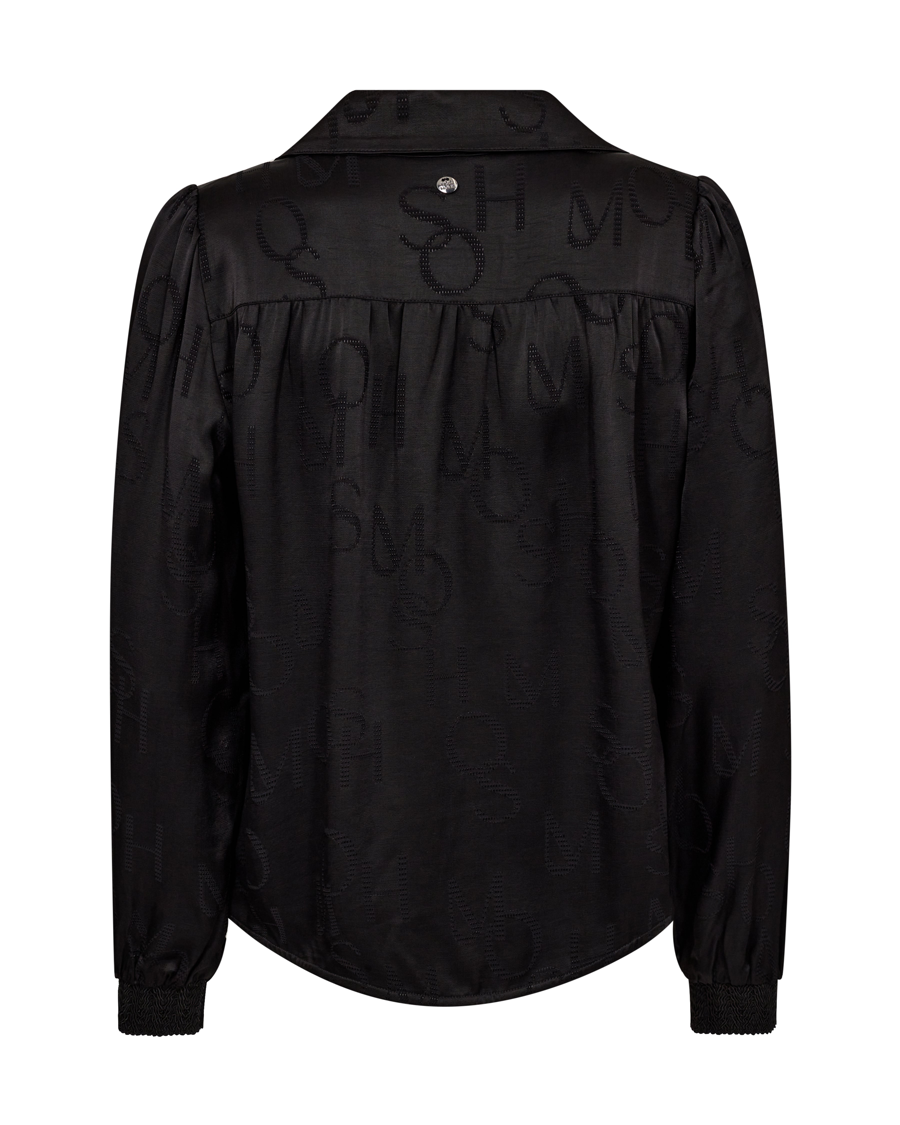 Mos Mosh Aldo Monogram Blouse Black