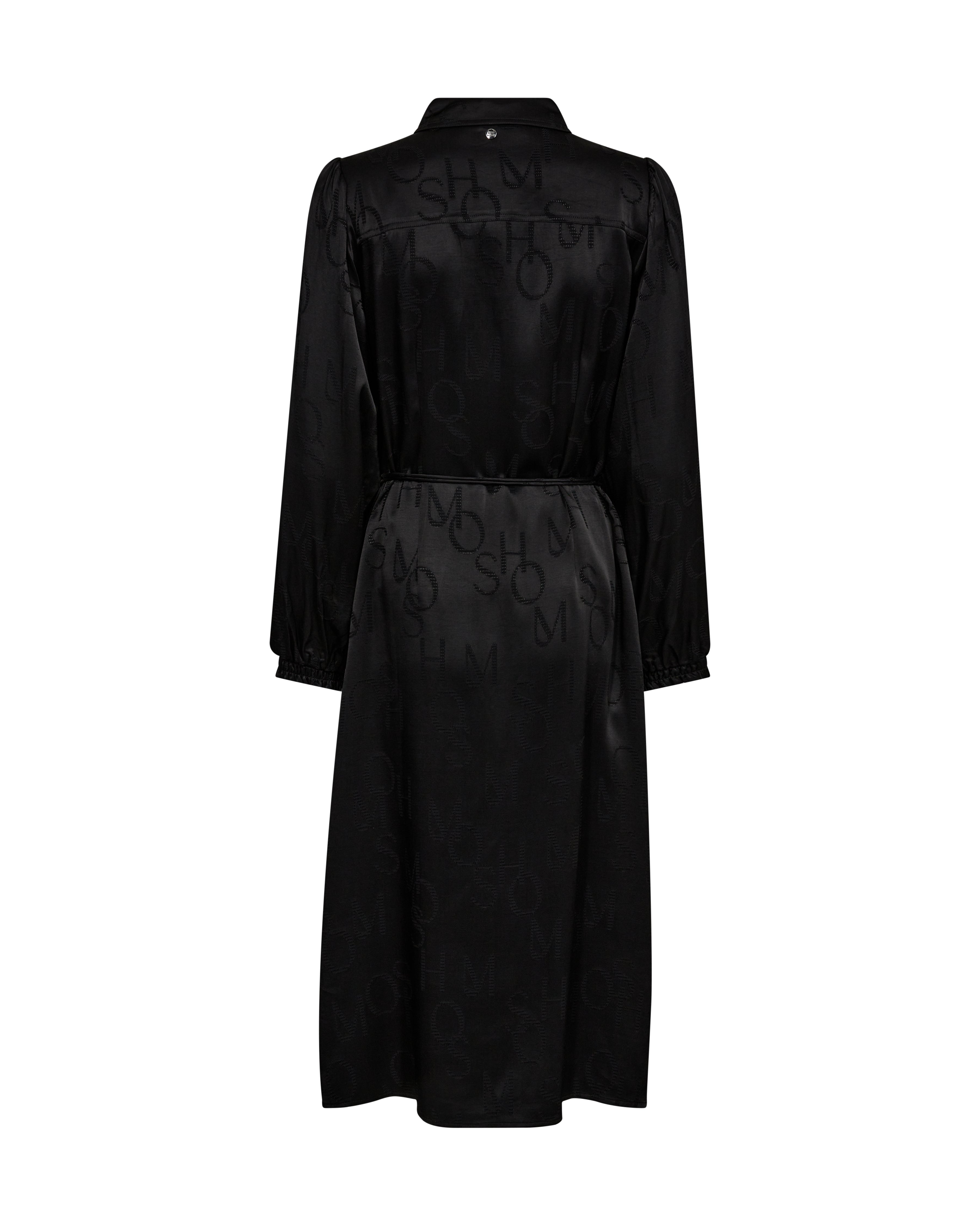 Mos Mosh Raya Monogram Dress Black