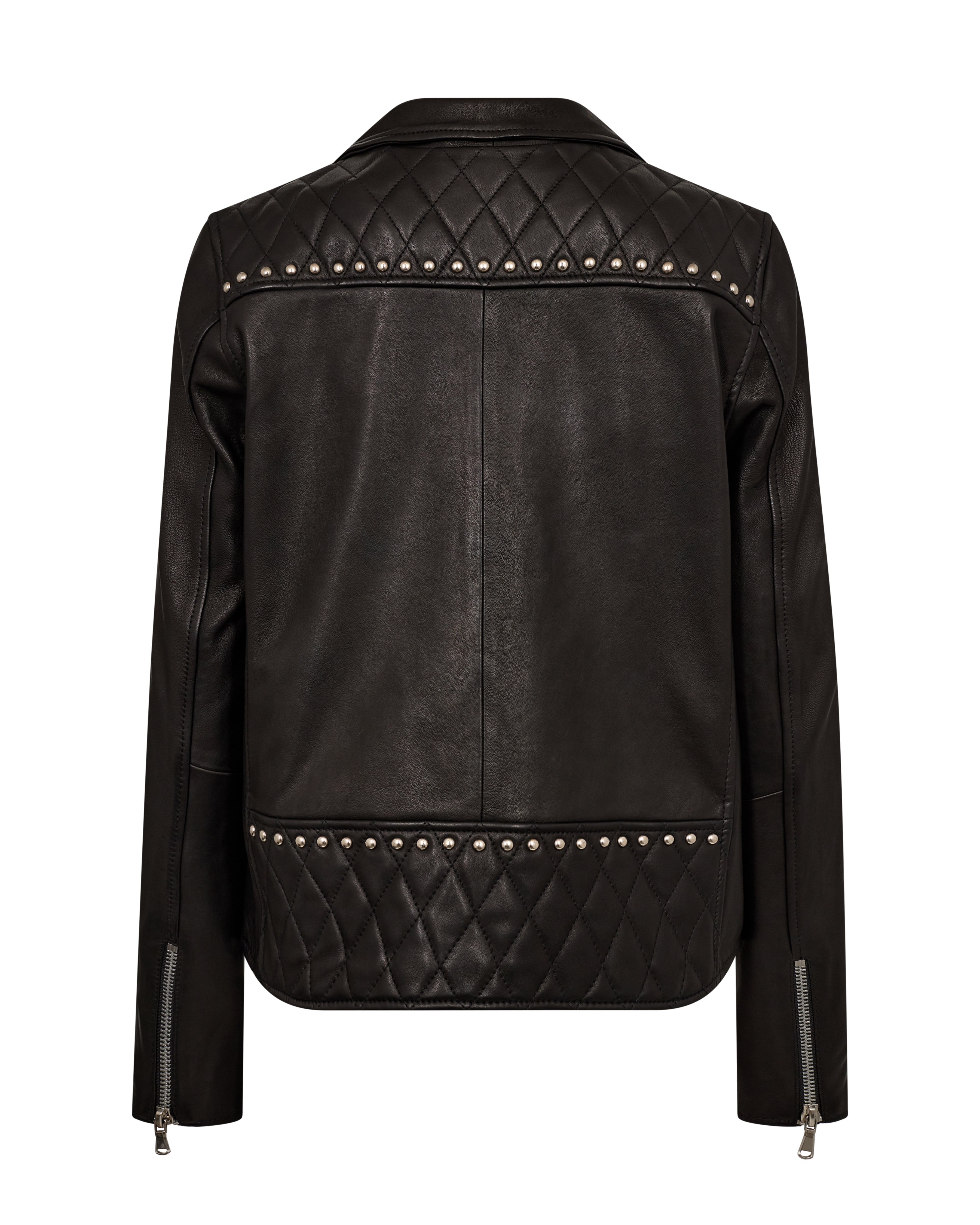 Mos Mosh Goha Stud Leather Jacket Black