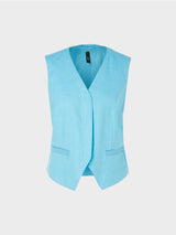 Marc Cain Sports Waistcoat with Zip WS37.04W03 Light Turquoise