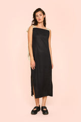BITTE KAI RAND Airy Linen Narrow Dress Black