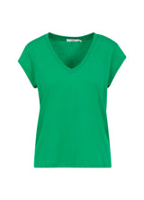 Coster Copenhagen V Neck Tee Emerald Green