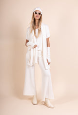 Izzy V Neck Cashmere Touch Sweater Off White