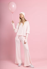 Izzy Cashmere Touch Pants Soft Rose
