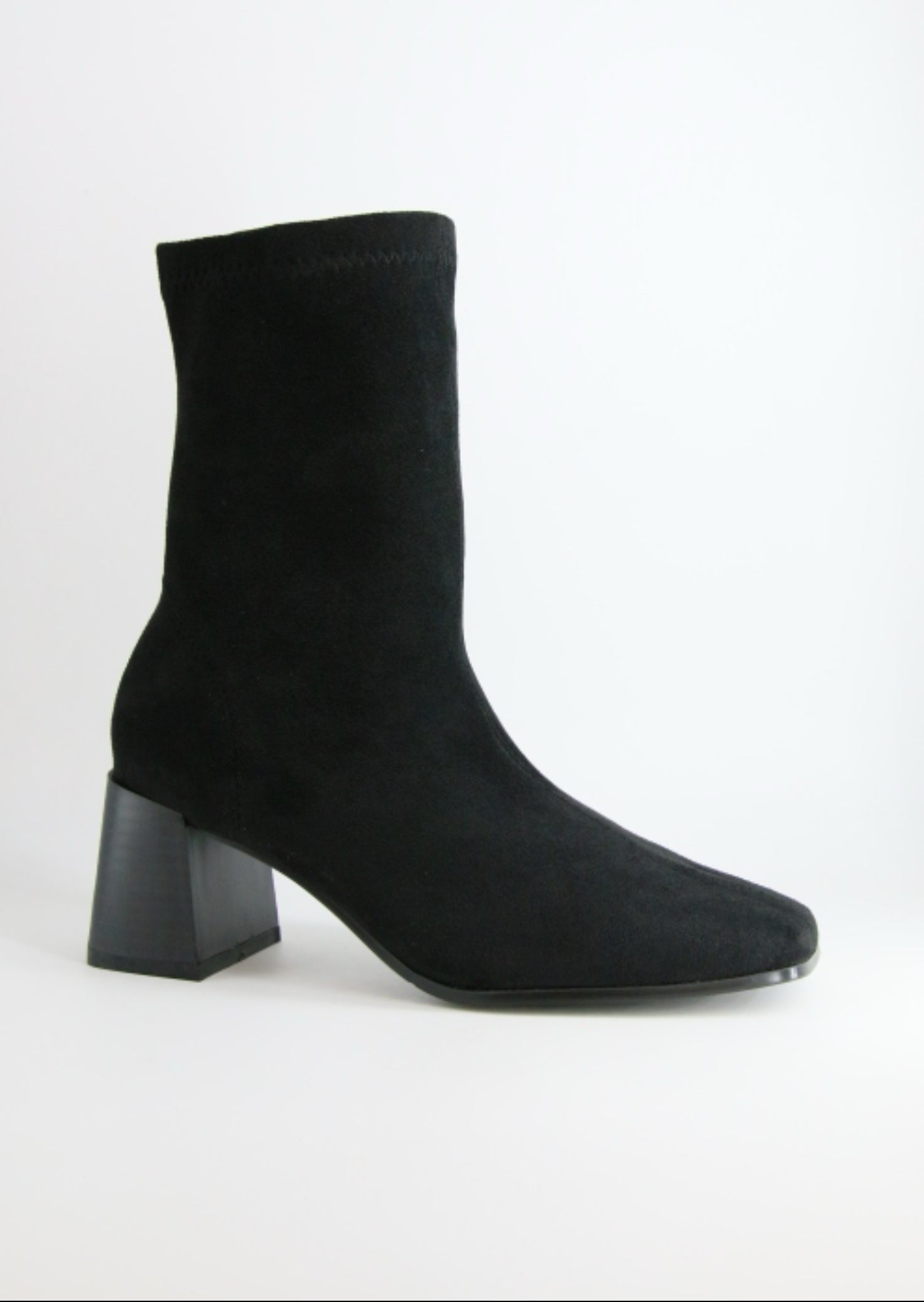 Jane Boots Faux Suede Black