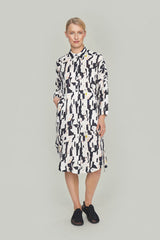 BITTE KAI RAND Harukaze Shirt Dress 13971 Linen Print