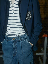 Mos Mosh Marjurie Piet Blazer Maritime Blue
