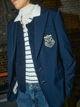 Mos Mosh Almine Thora Vest Maritime Blue