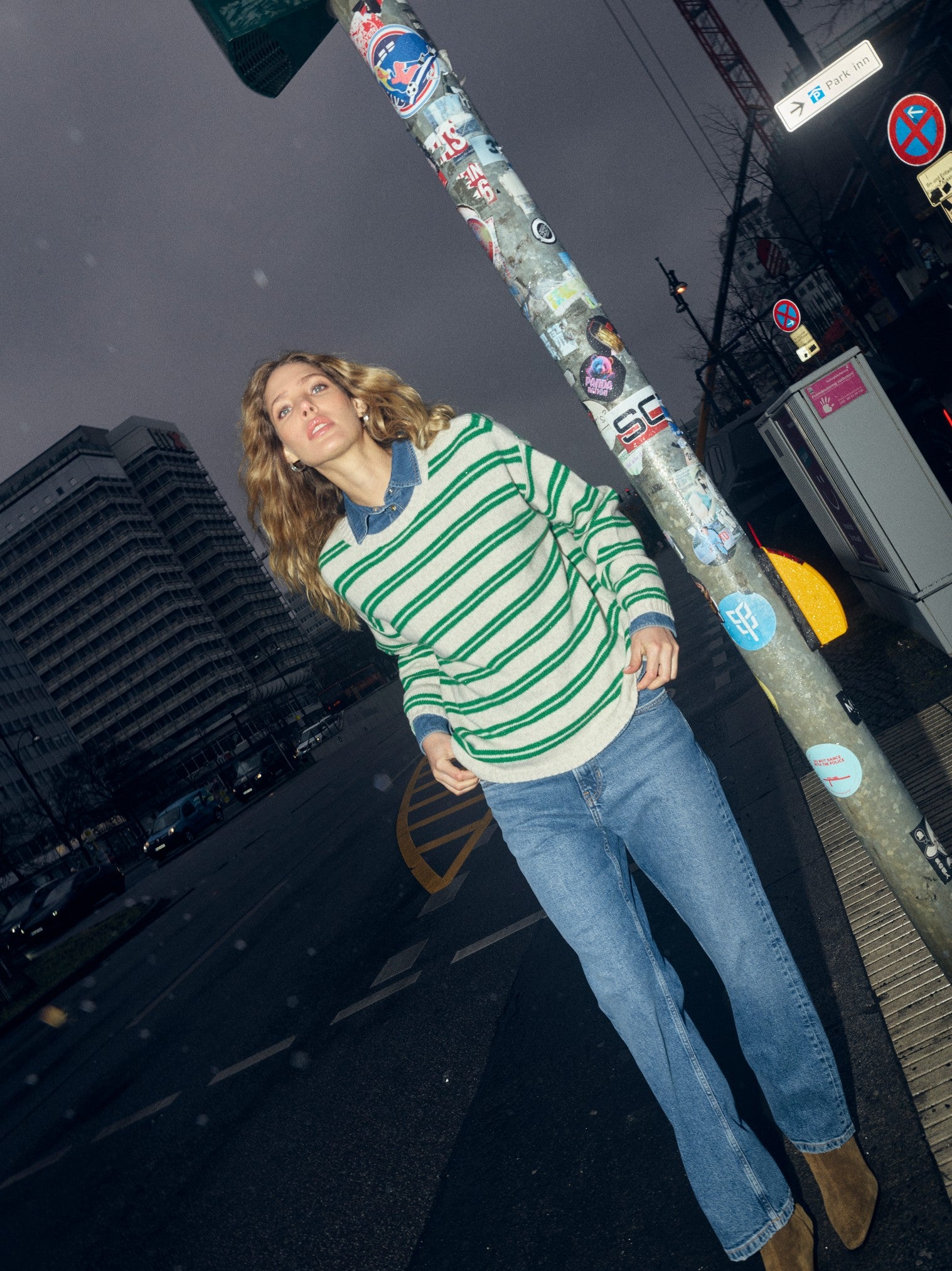 Mos Mosh Khai Two Stripe Knit Amazon