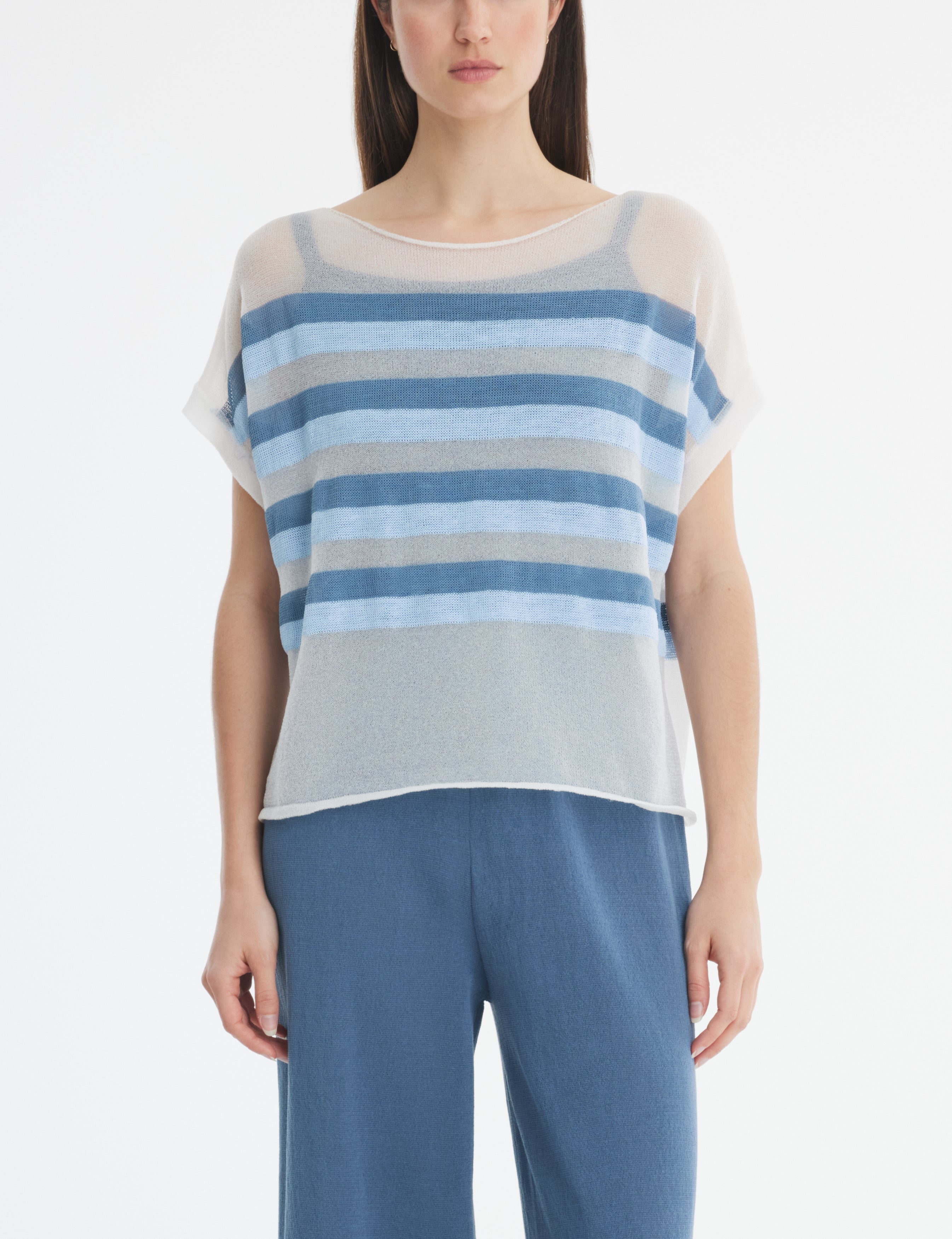 Sarah Pacini Sweater Sky Blue 241.11.001