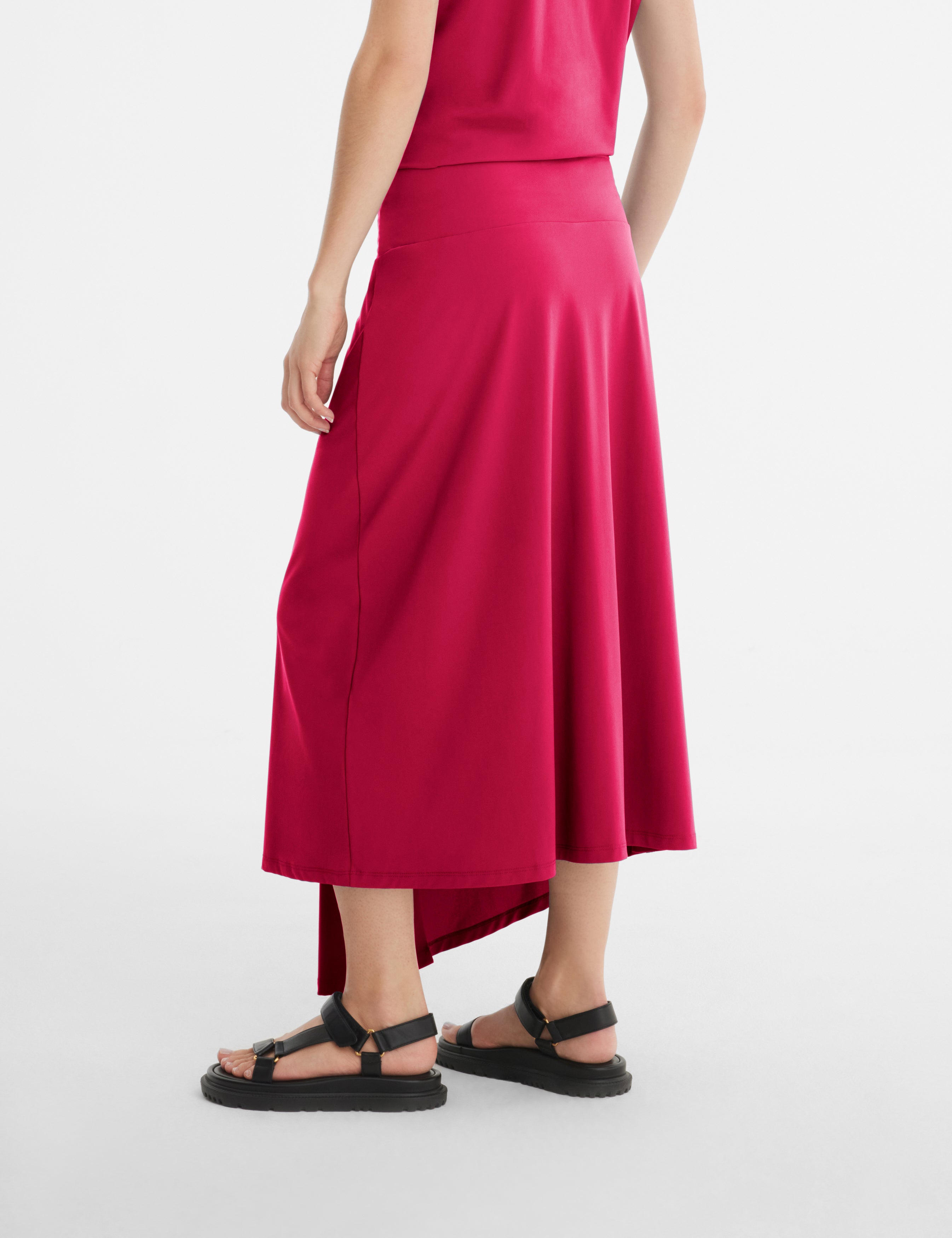 Sarah Pacini Long Skirt Raspberry 241.13.048