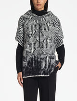 SARAH PACINI Poncho Black 11079