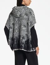 SARAH PACINI Poncho Black 11079