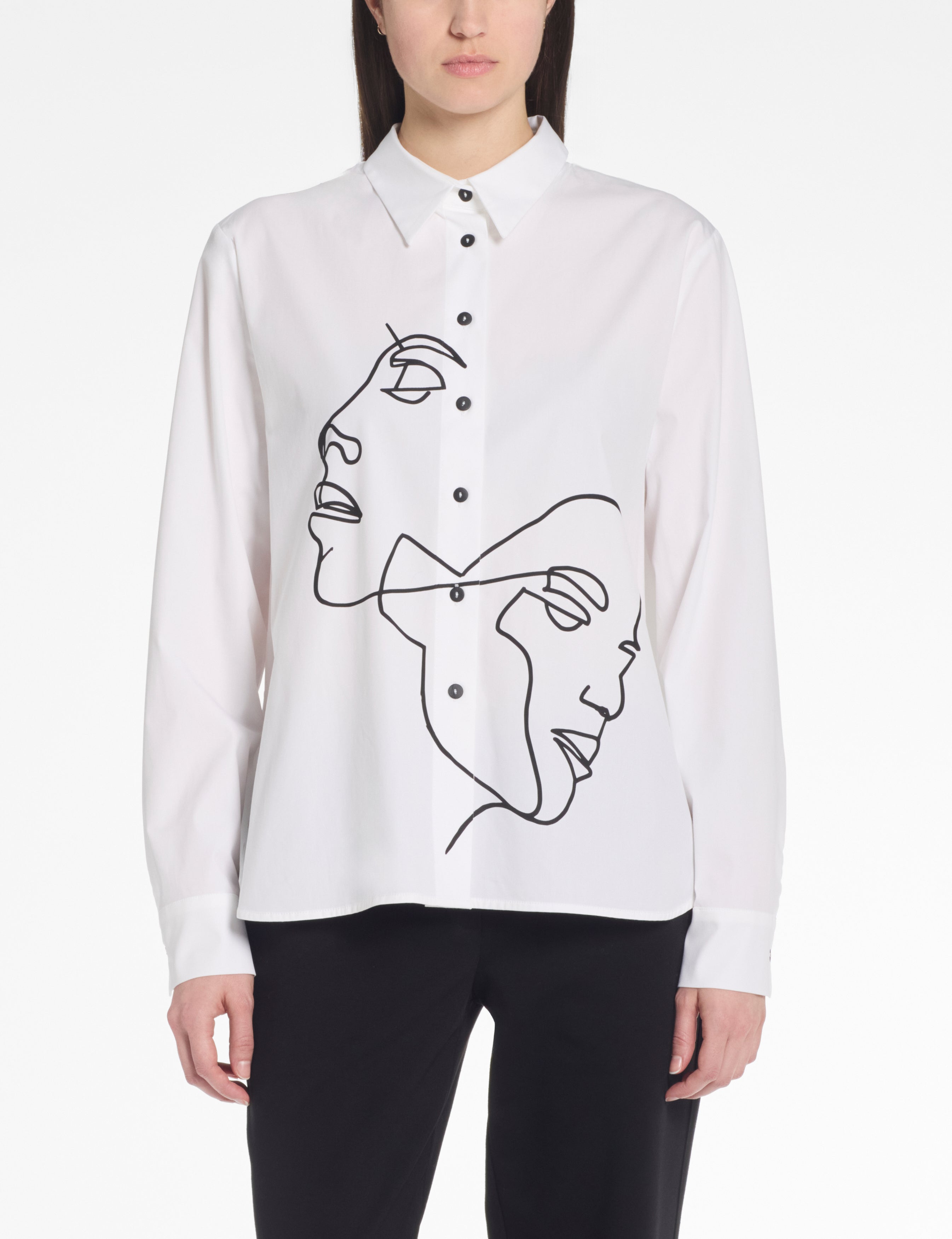 SARAH PACINI Naël Shirt White 13005