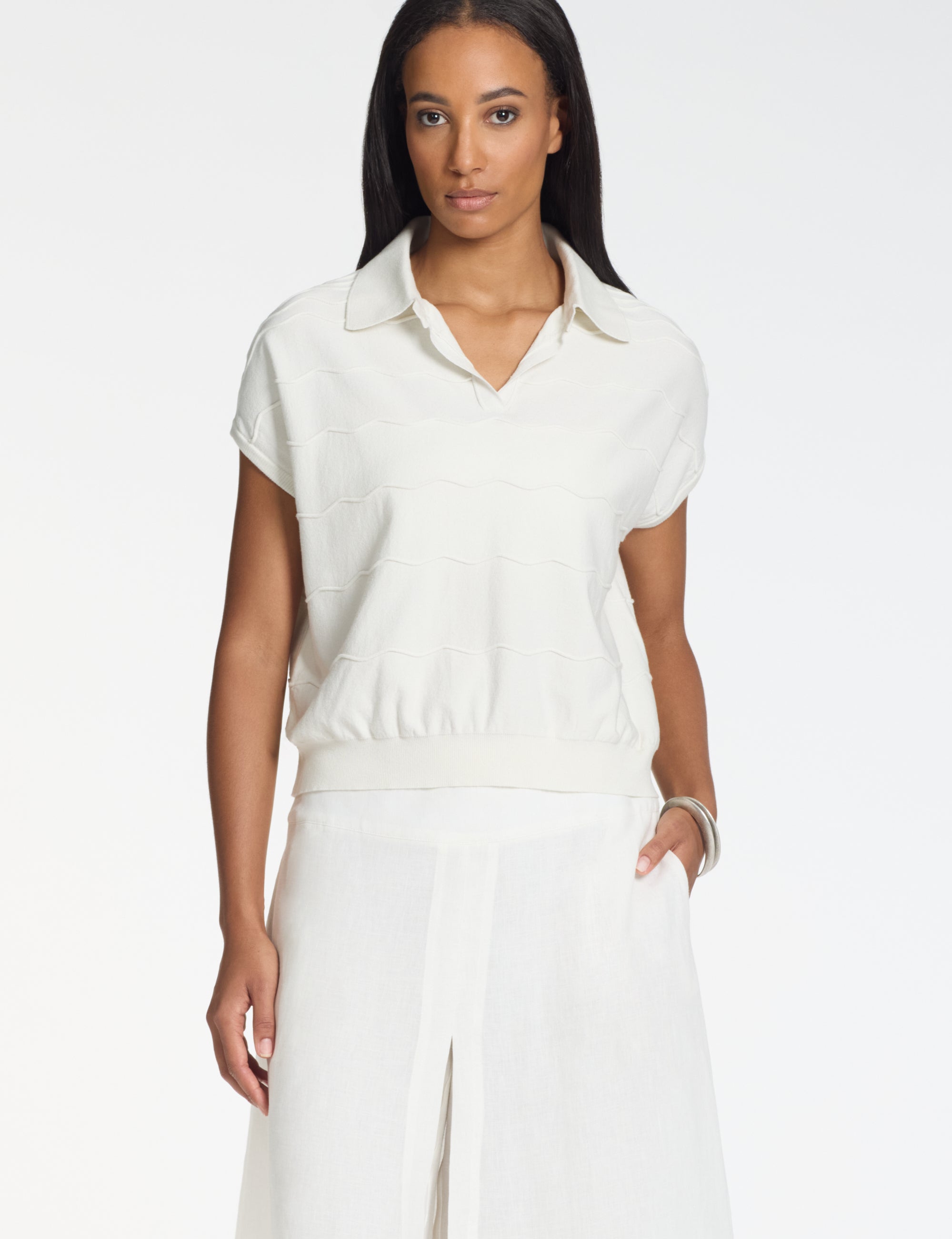 Sarah Pacini Sweater Off White 261.11.037
