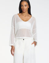 Sarah Pacini Sweater Off White 261.11.055