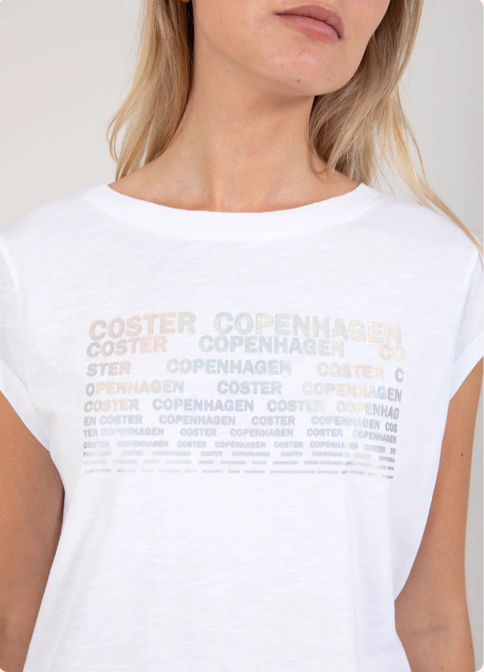 Coster Copenhagen T-Shirt with Coster Print White