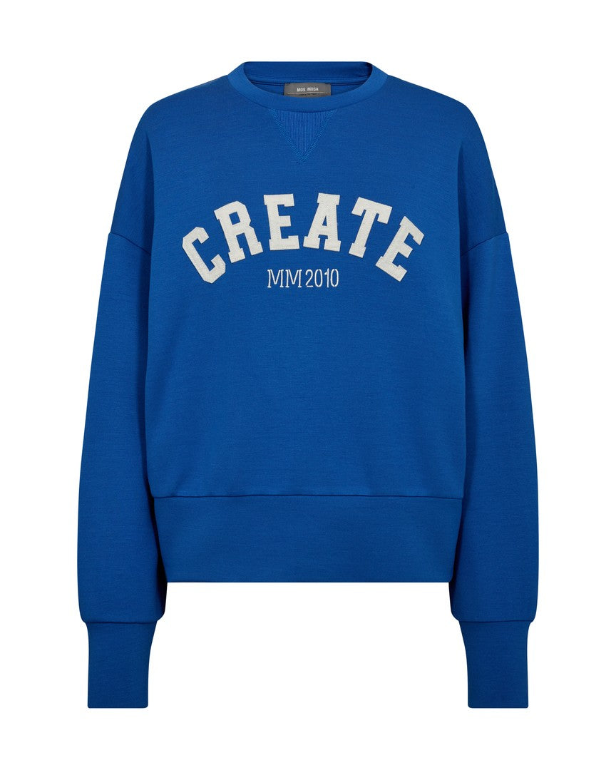 Mos Mosh Celli Sweatshirt Lolite Blue