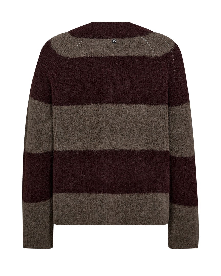 Mos Mosh Taci Stripe Knit Fudge