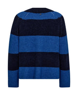 Mos Mosh Taci Stripe Knit Maritime Blue