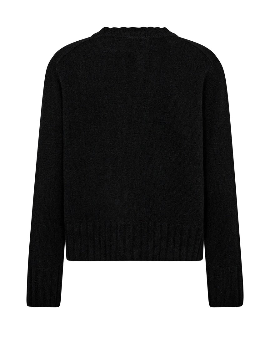 Mos Mosh Zari Cashmere Crewneck Black