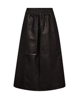 Mos Mosh Deena Leather Skirt Black