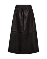 Mos Mosh Deena Leather Skirt Black