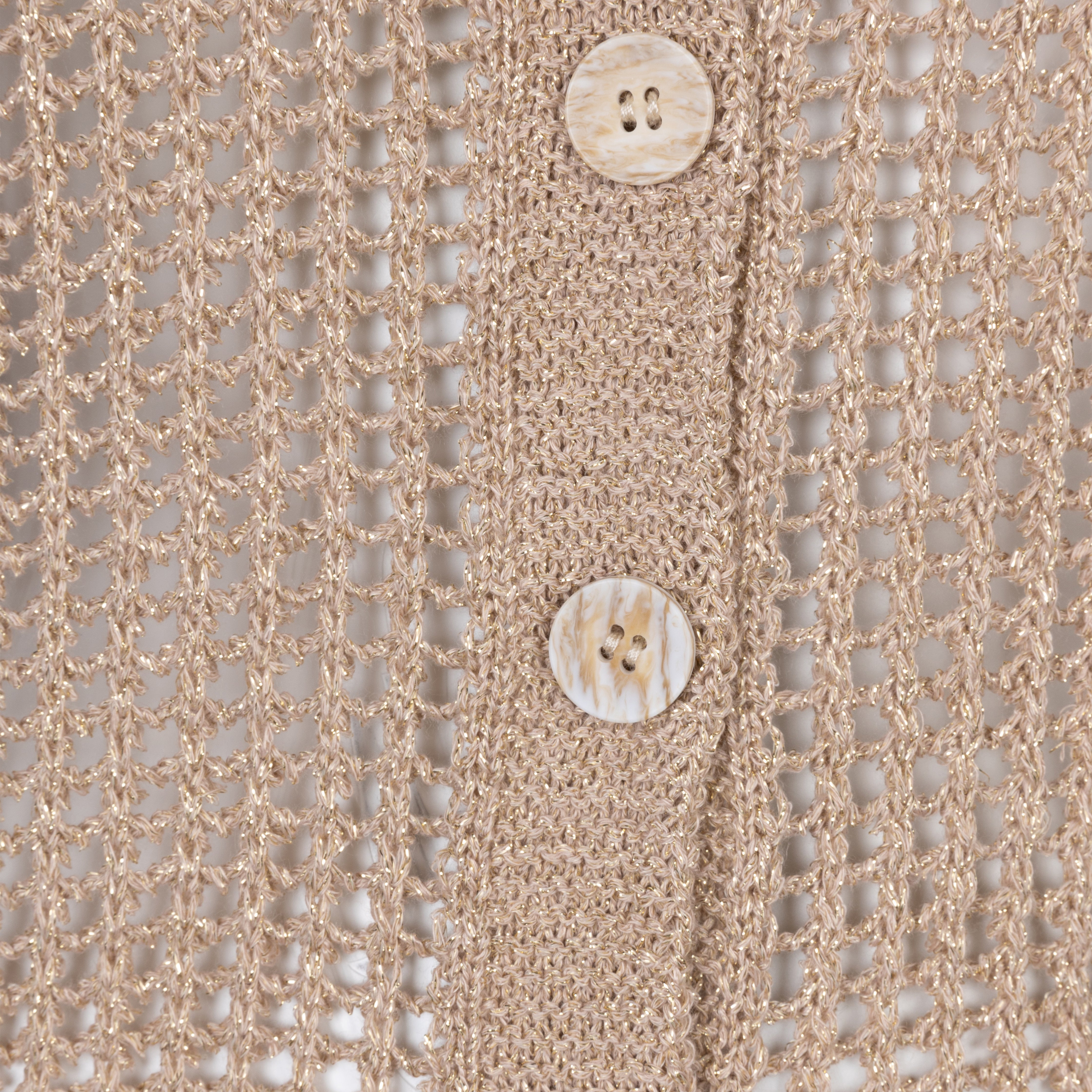 ESQUALO Cardigan Open Knit 18004 Gold