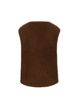 COSTER COPENHAGEN JAMIE Fleece Vest Chocolate Brown