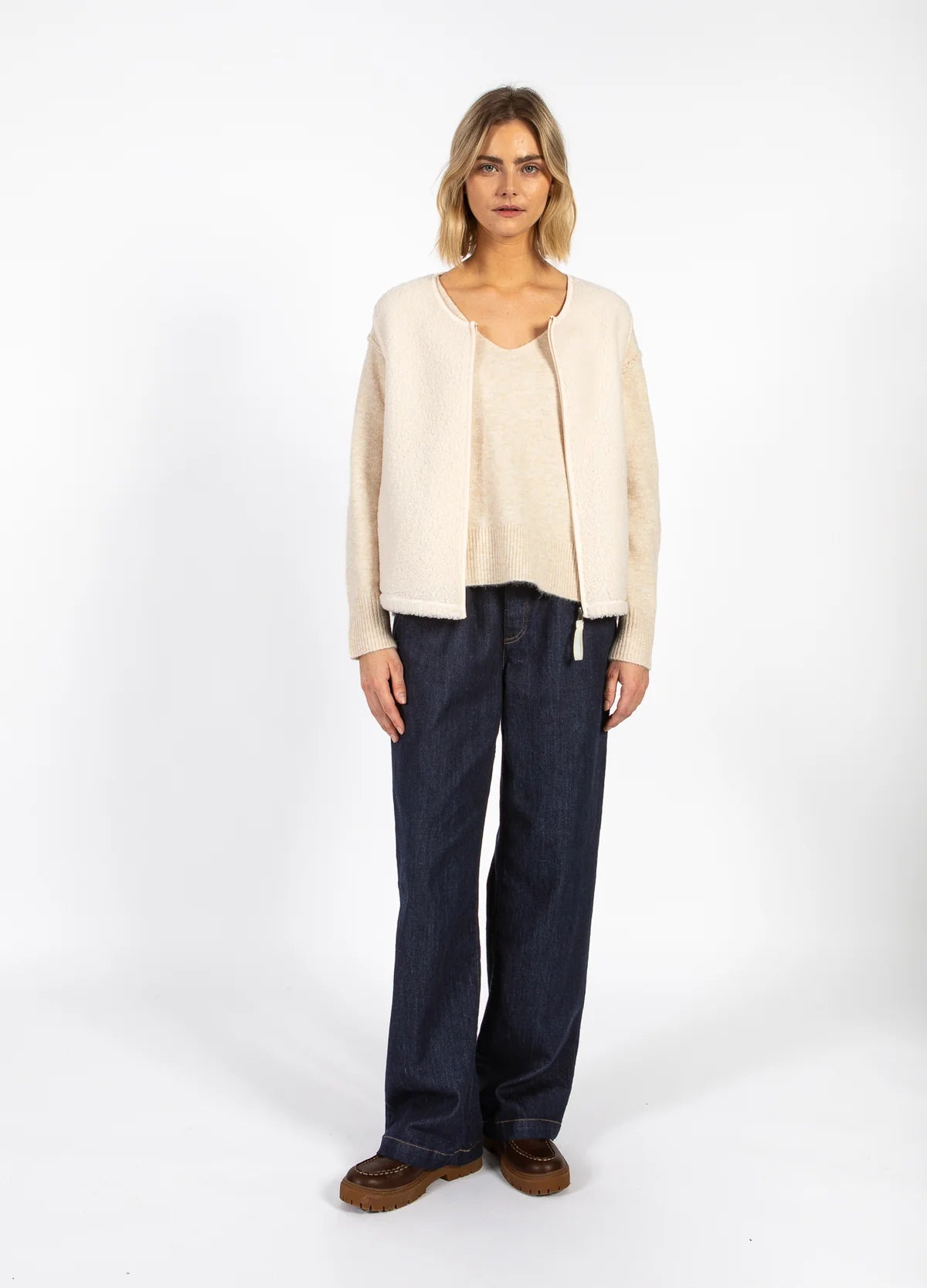 COSTER COPENHAGEN JAMIE Fleece Vest Off White