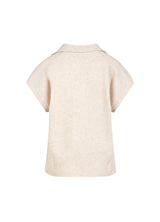 COSTER COPENHAGEN EMERIE POLO TOP Off White Melange