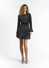 COSTER COPENHAGEN SEQUINS DRESS Black / Silver