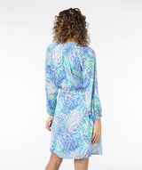 ESQUALO Dress Bayside Print 15010 Pool Blue