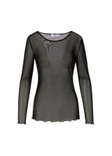 COSTER COPENHAGEN EVE Mesh Blouse Black