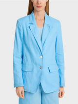 Marc Cain Sports Blazer with a Creased Look WS34.12W03 Light Turquoise