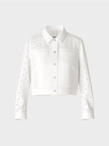 Marc Cain Sports Jacket with Eyelet Embroidery WS31.29W35 White