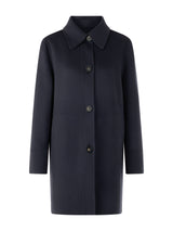 Marc Cain Collections Wool Coat with Decorative Stitching Periscope AC11.02W33