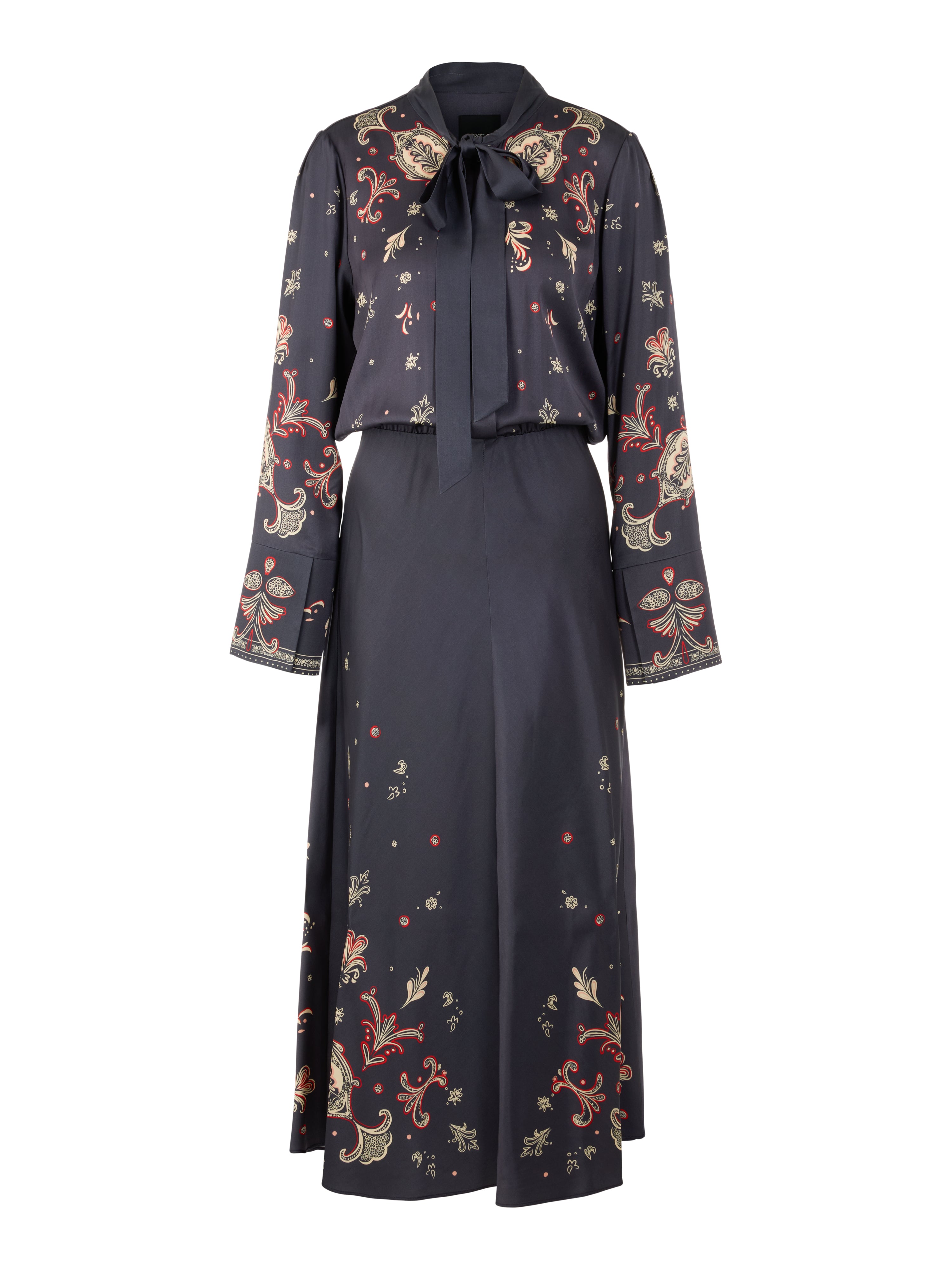Marc Cain Collections Long Dress with Paisley Print Periscope AC21.14W06