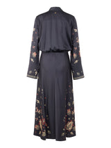 Marc Cain Collections Long Dress with Paisley Print Periscope AC21.14W06
