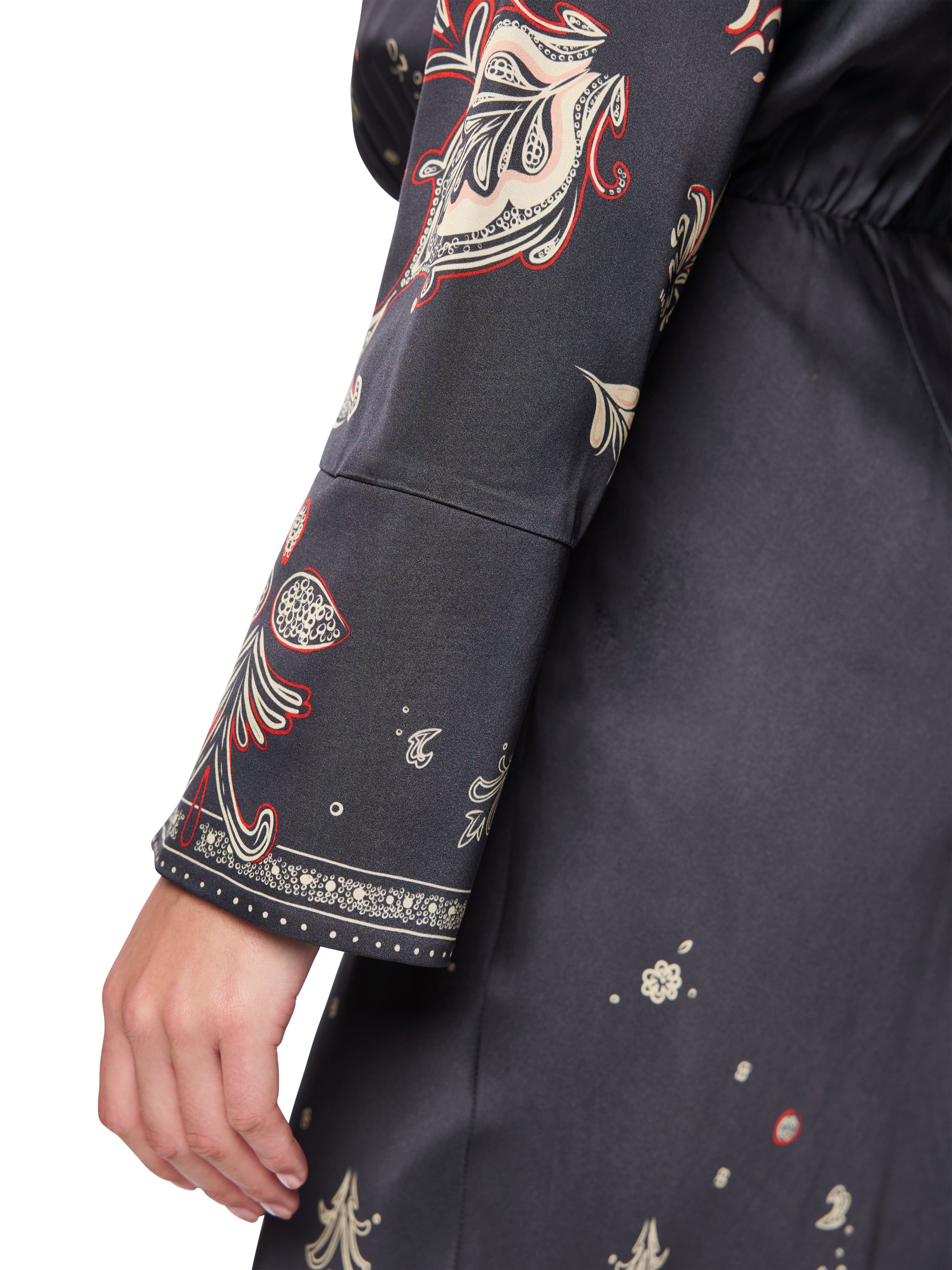 Marc Cain Collections Long Dress with Paisley Print Periscope AC21.14W06