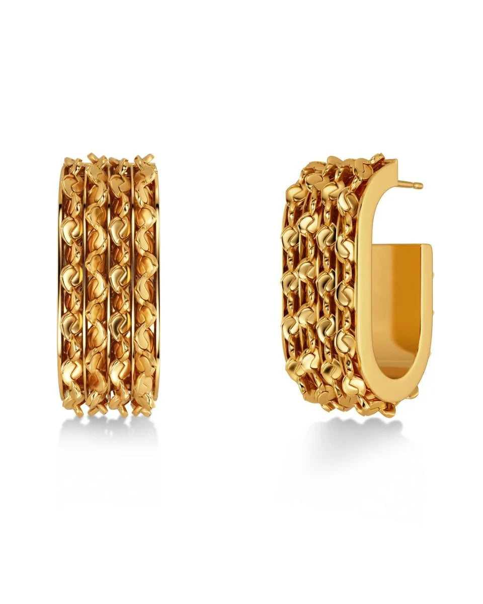 EDBLAD Rays Hoops Gold