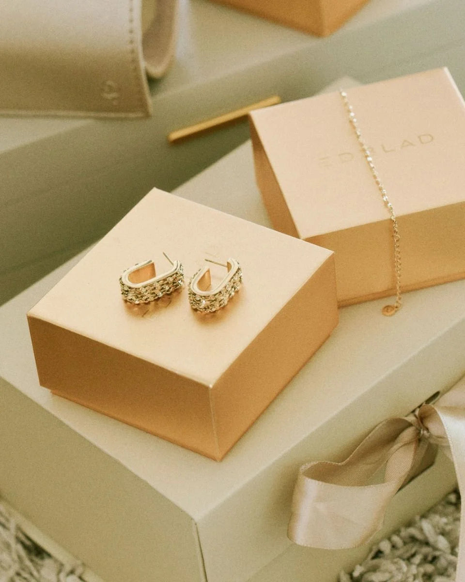 EDBLAD Rays Hoops Gold