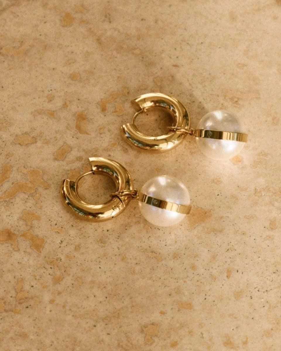 EDBLAD Gabrielle Hoops Large Gold