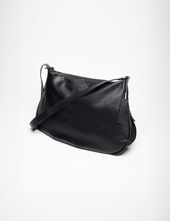 SARAH PACINI Pebbled Leather Tote Bag Black