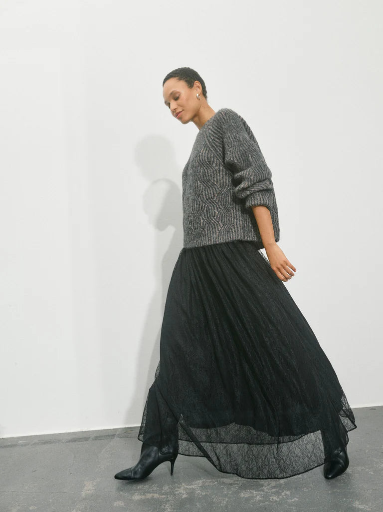 Mos Mosh Salinta Lace Skirt Black