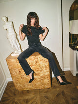 Mos Mosh Shima Sleeveless Tee Black