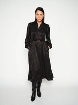 Mos Mosh Raya Monogram Dress Black