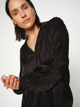 Mos Mosh Aldo Monogram Blouse Black