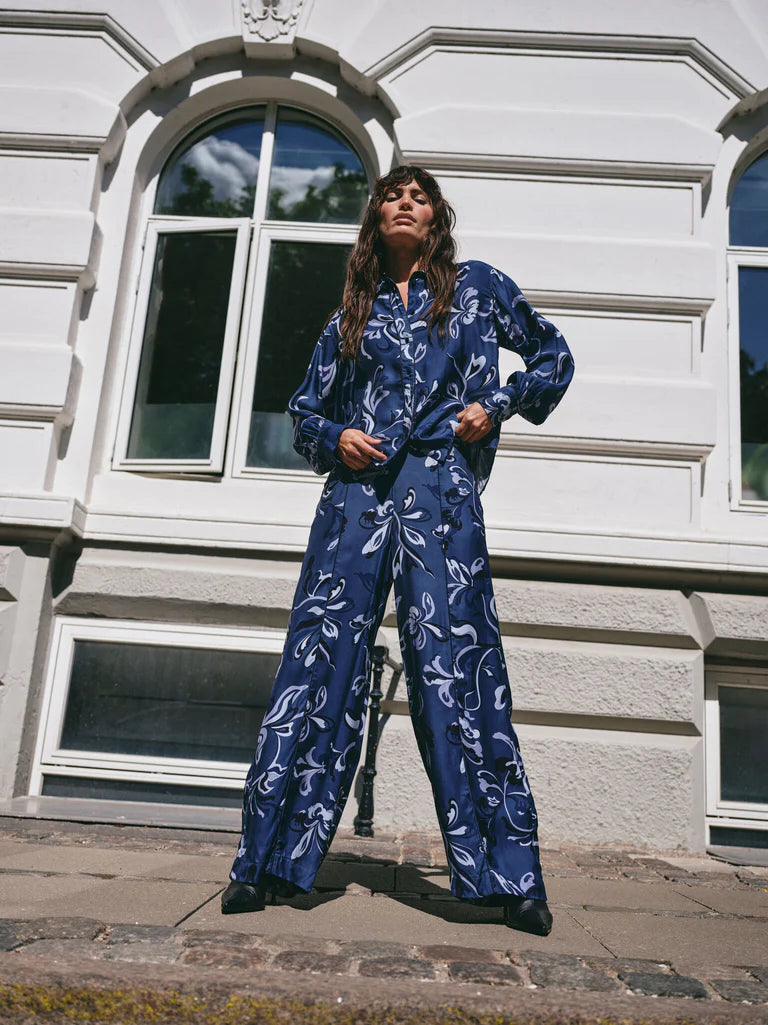 Mos Mosh Abina Serve Shirt Ensign Blue