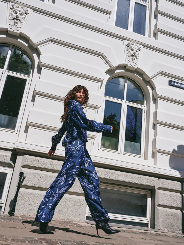 Mos Mosh Abina Serve Shirt Ensign Blue